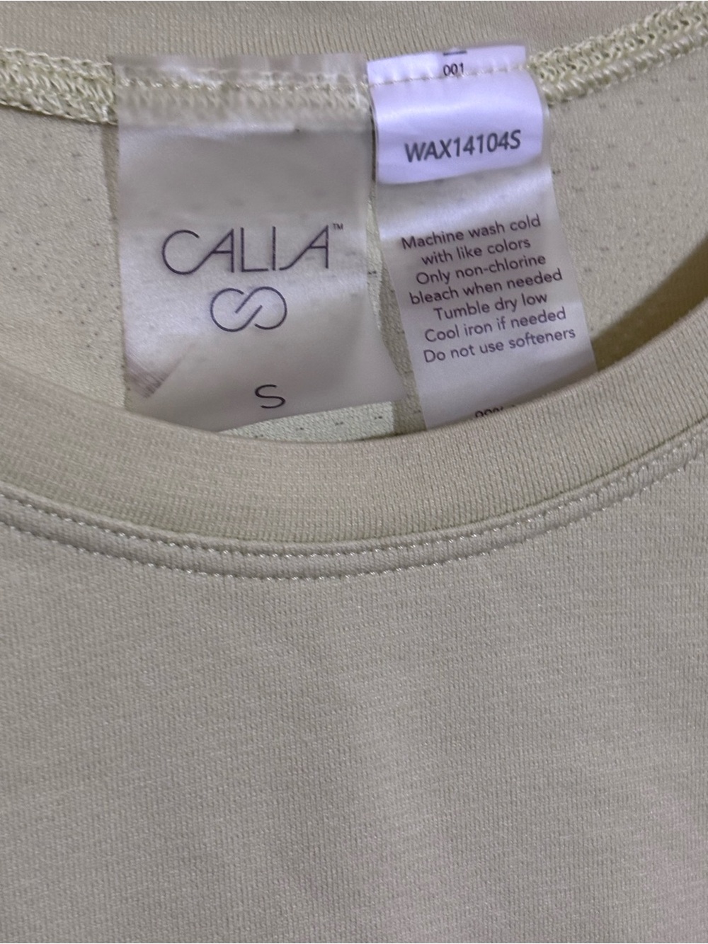 CALIA by Carrie Underwood Seamless Long Sleeve Athletic Top Chartreuse Green Sm - Picture 5 of 10